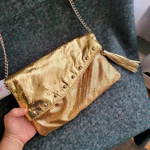 *New* Miss Gustto Carlotta Gold Bag